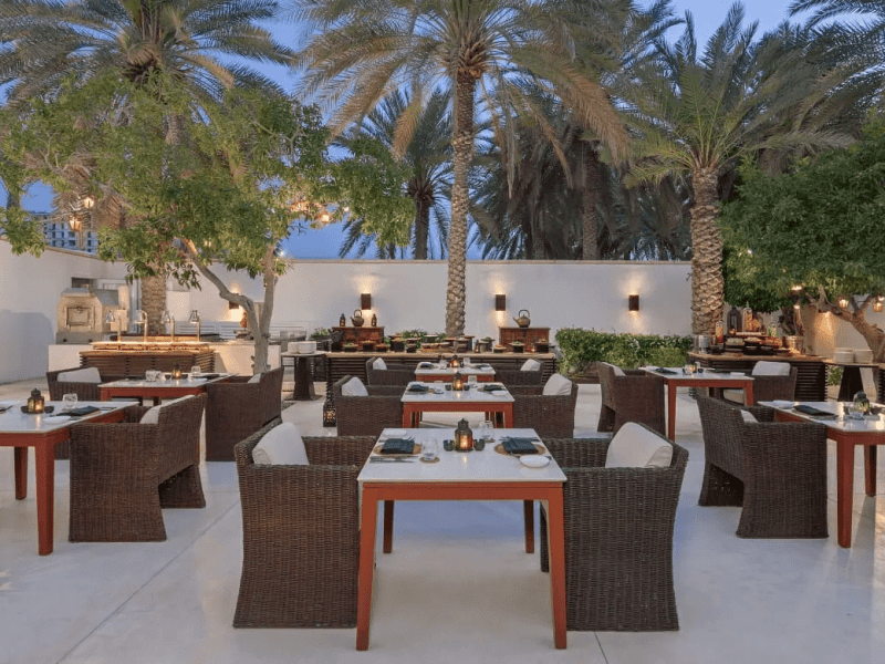 Oman luxury resort - The Chedi Muscat Oman - The Arabian Courtyard Restaurant