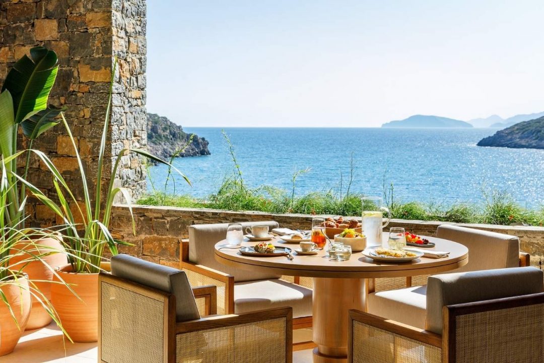 Breakfast Views & Dining at Daios Cove Luxury Resort Crete